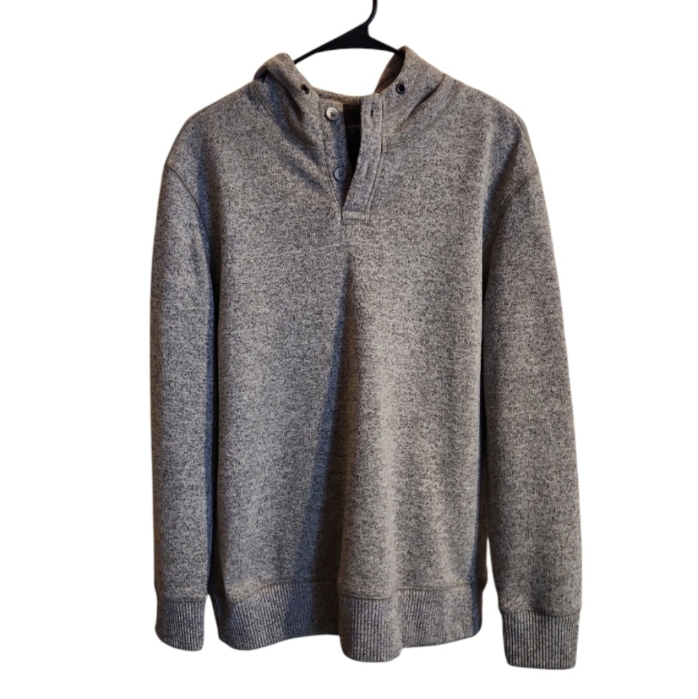 Van Heusen Men's Long Sleeve Sweater With Hood Sz L